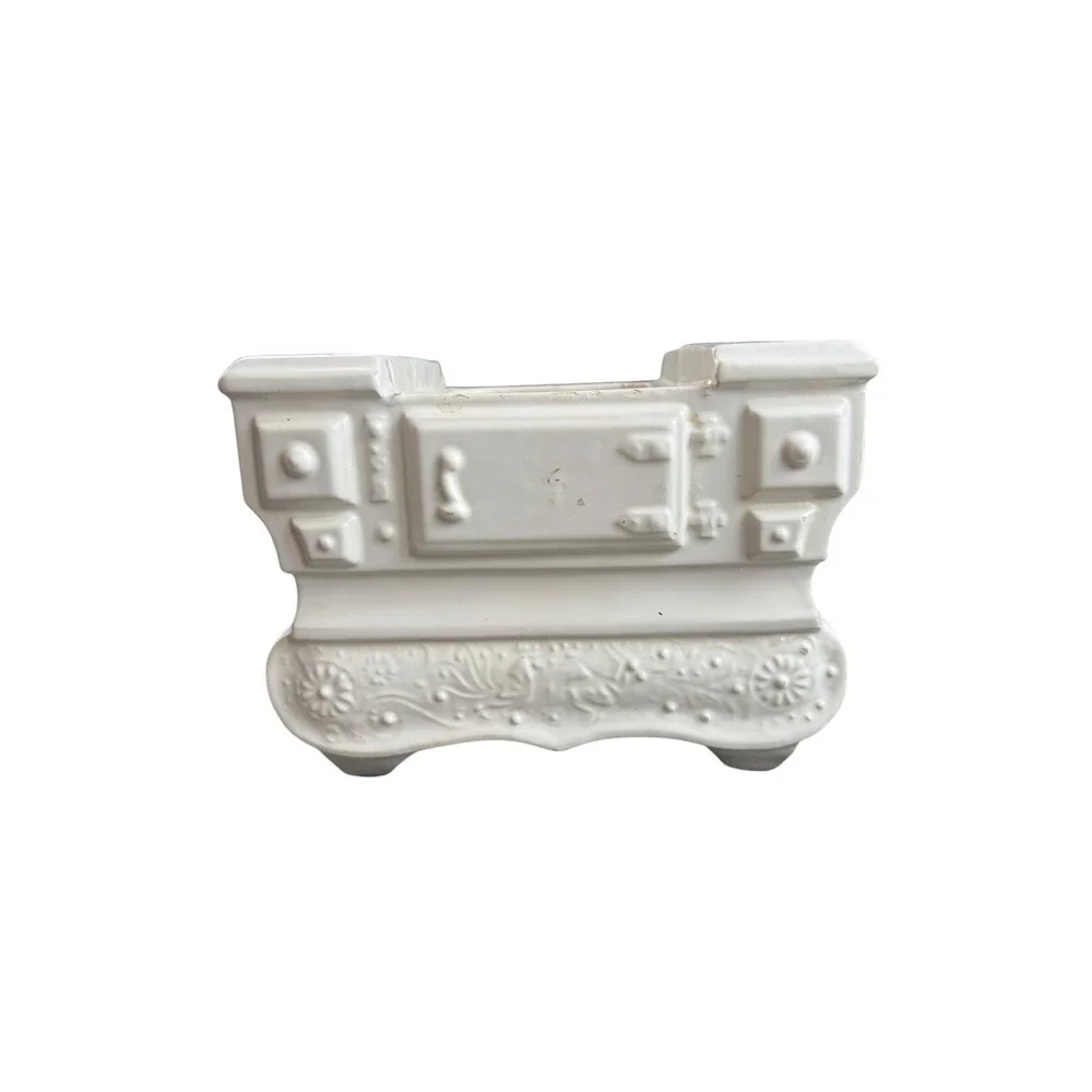 Vintage McCoy USA Planter White Pottery‎ Farmhouse Decor Cottagecore Ceramic